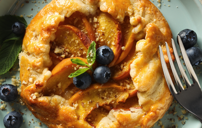 Entrante Navidad: Hojaldres con pera, queso azul y nueces