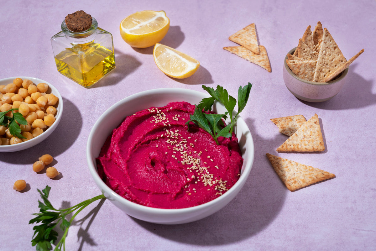 Hummus de remolacha