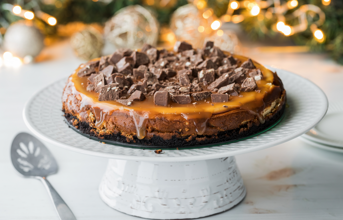 Pastel de chocolate con caramelo salado