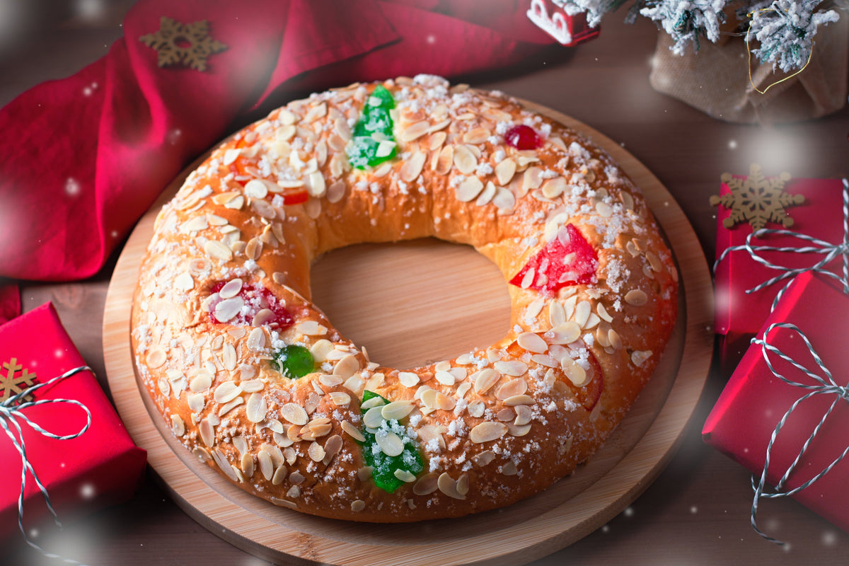 Roscón de Reyes tradicional