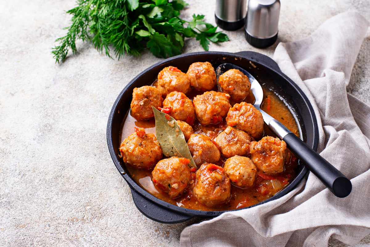 Albóndigas de pollo con Queso de Tetilla D.O.P.