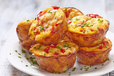 Suflé de queso y pimiento