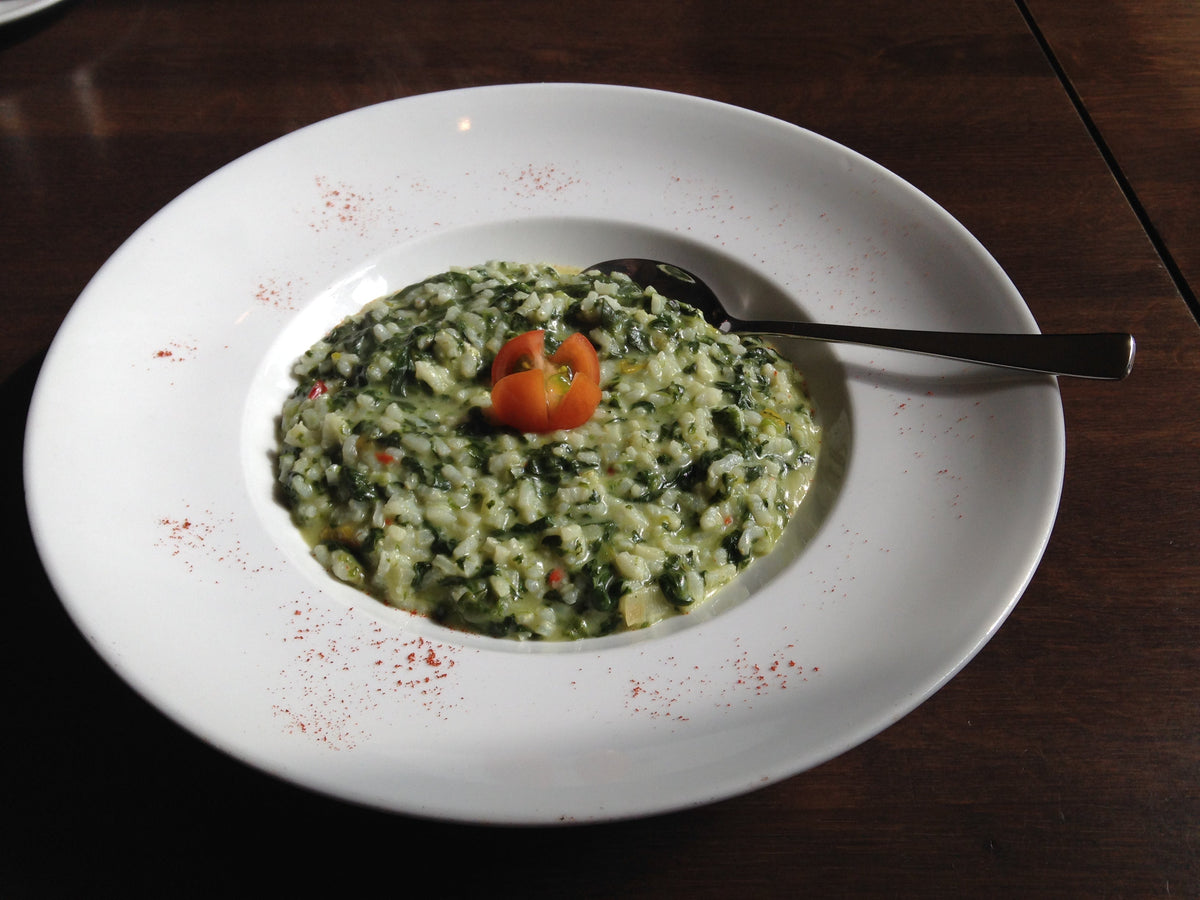 Arroz meloso de acelgas y patata de Galicia I.G.P.