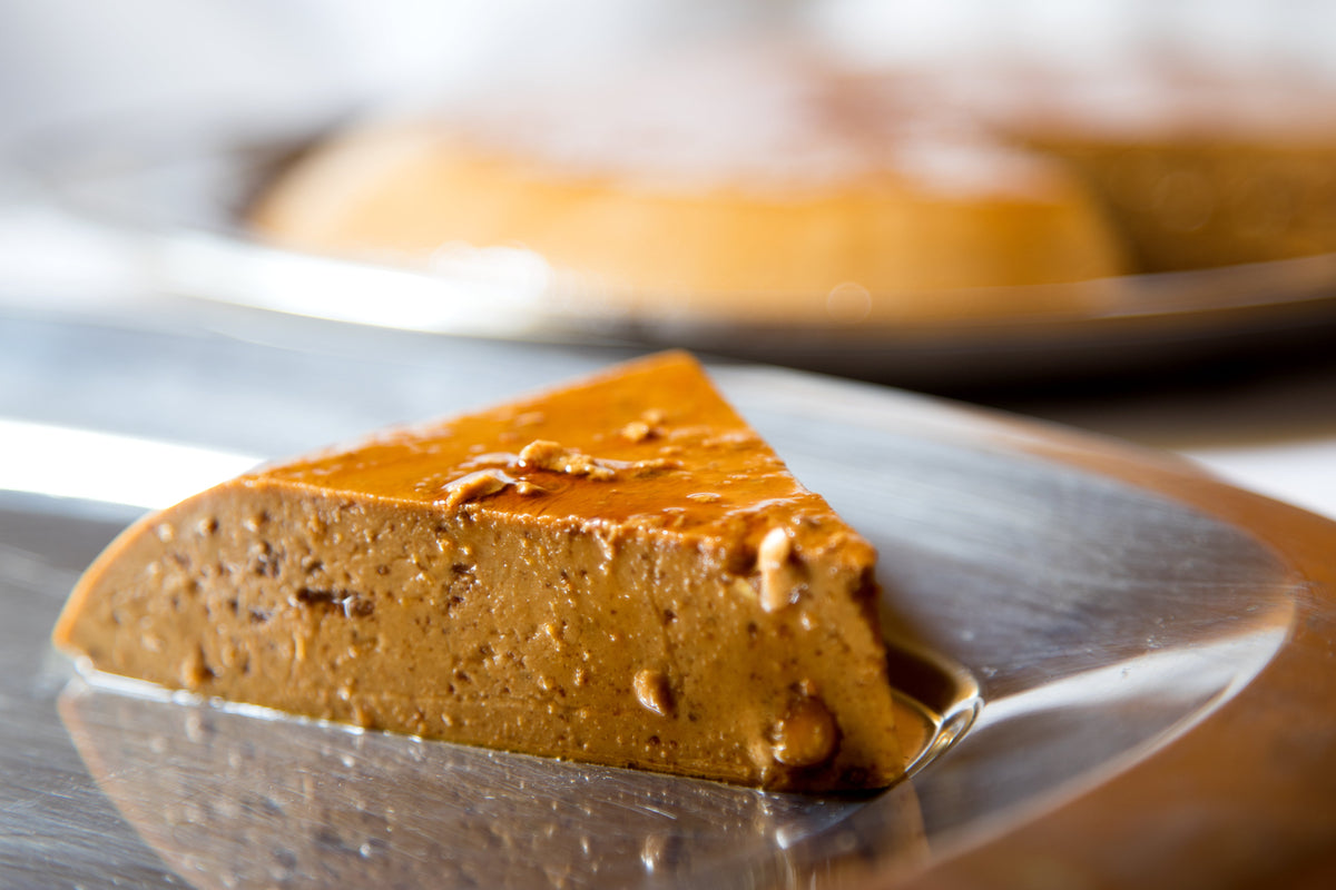 Flan de castañas y caramelo
