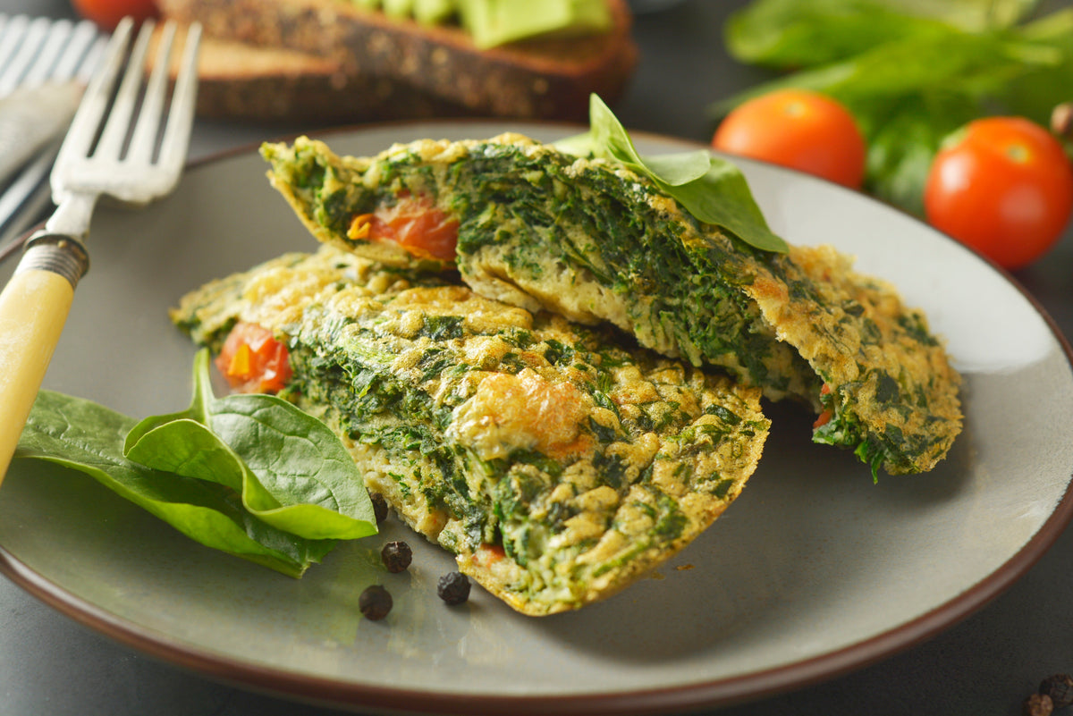 Frittata de patata, feta y pesto