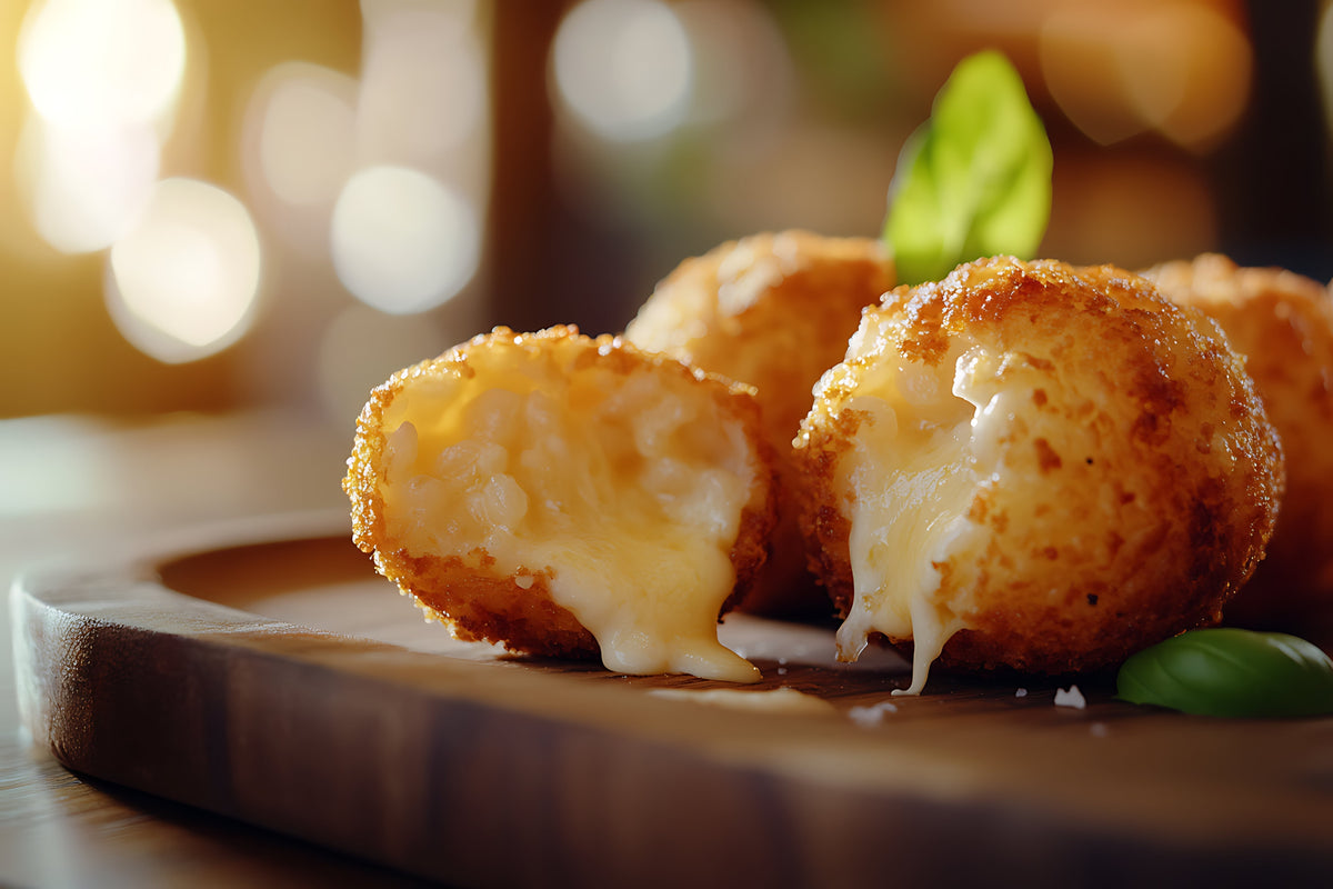 Croquetas de queso de cabra y cebolla