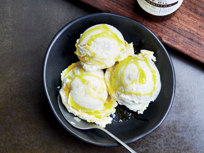 Helado de aceite de oliva virgen extra