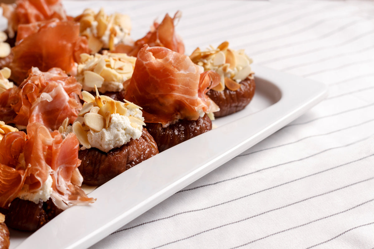 Entrante Navidad: Dátiles rellenos con jamón