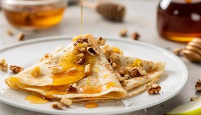 Frisuelos de Liébana con miel y nueces