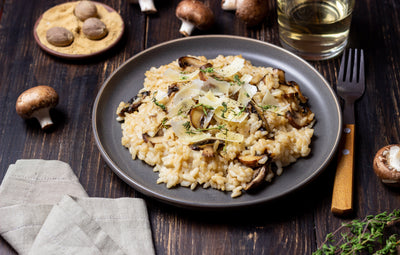 Risotto de setas y castañas