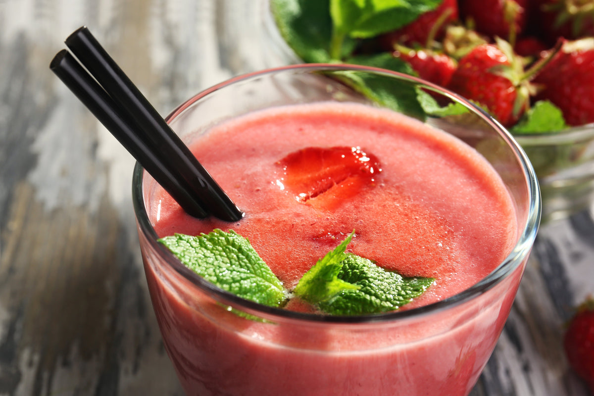 Gazpacho de fresas con chocolate